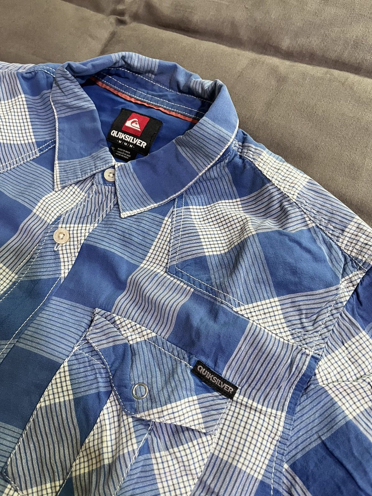 Quiksilver × Vintage Quiksilver Men’s Plaid Button Down Size US M / EU 48-50 / 2 - 3 Thumbnail