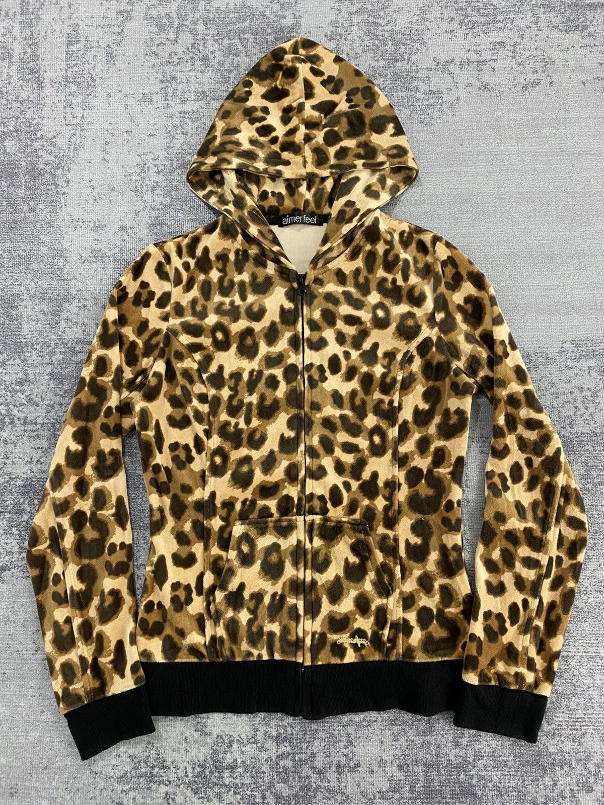 Japanese Brand japanese 2000s aimerfeel cute brand leopard velvet hoodie Size US S / EU 44-46 / 1 - 1 Thumbnail