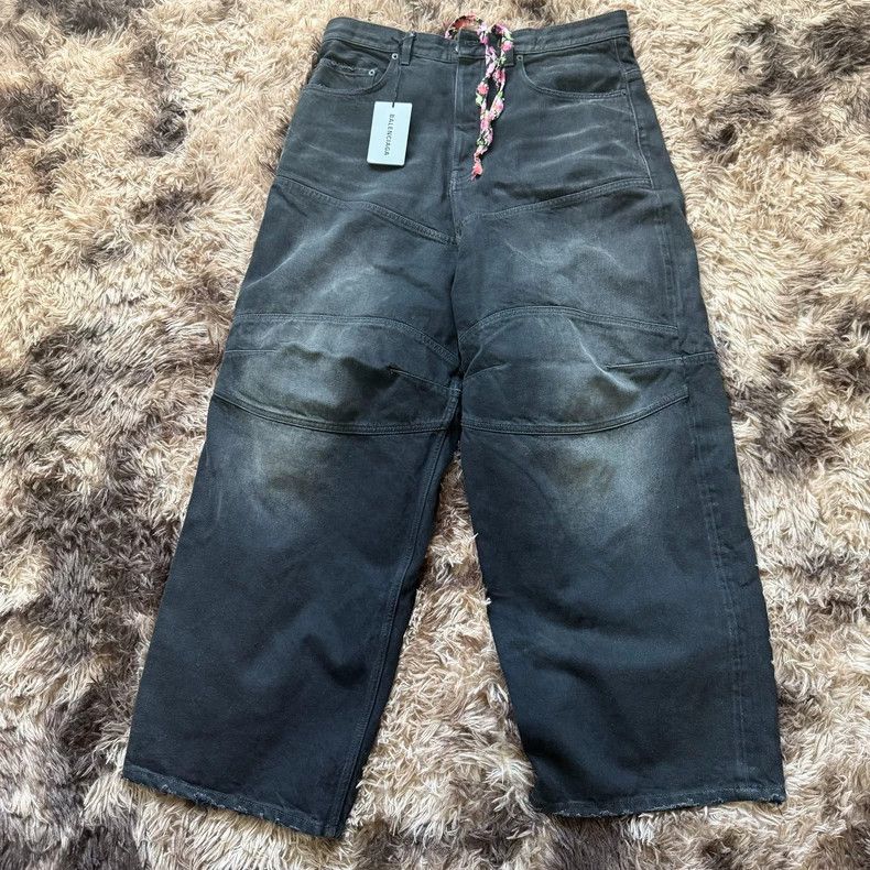 Balenciaga Balenciaga size XS 25 Spring Drawstring Denim Pants Size US 27 - 1 Thumbnail