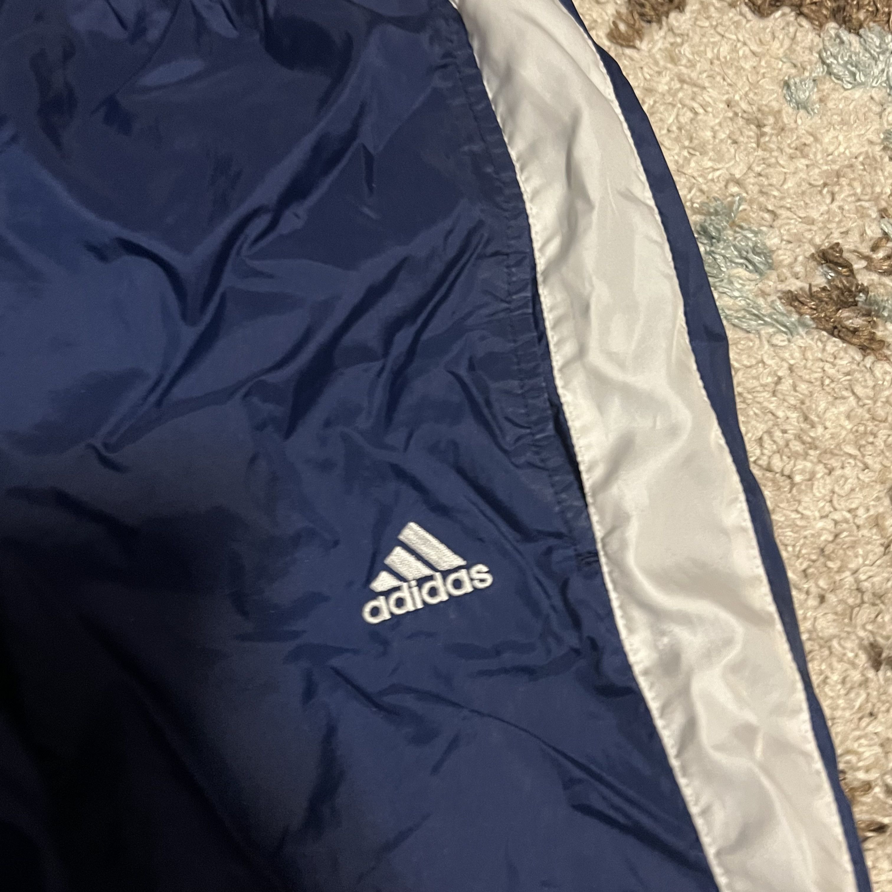 Adidas × Vintage Vintage 90s Adidas Fleece Lined Track Pants Size Large Size US 34 / EU 50 - 3 Thumbnail