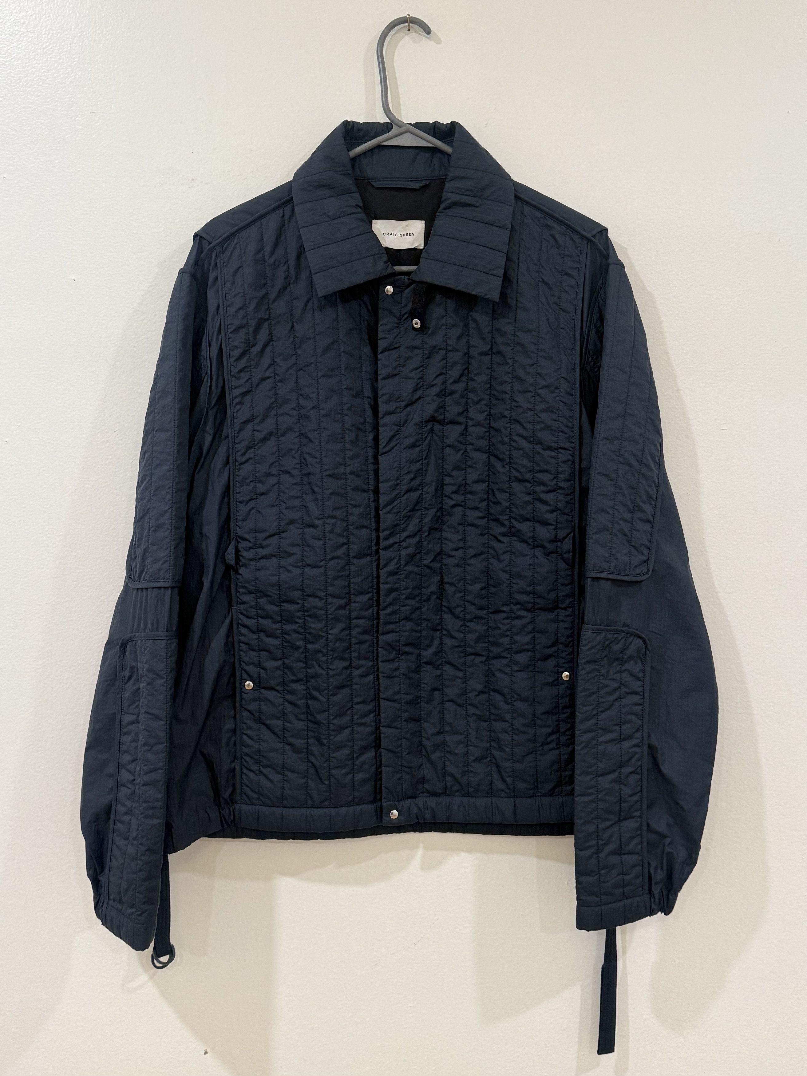 Craig Green Craig Green Quilted Skin Jacket - Ocean Blue Size US M / EU 48-50 / 2 - 1 Thumbnail