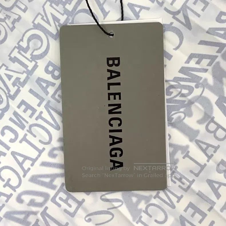 Balenciaga Balenciaga Color-blocked Logo Letter Full Print Irregular Size 33" - 9 Thumbnail
