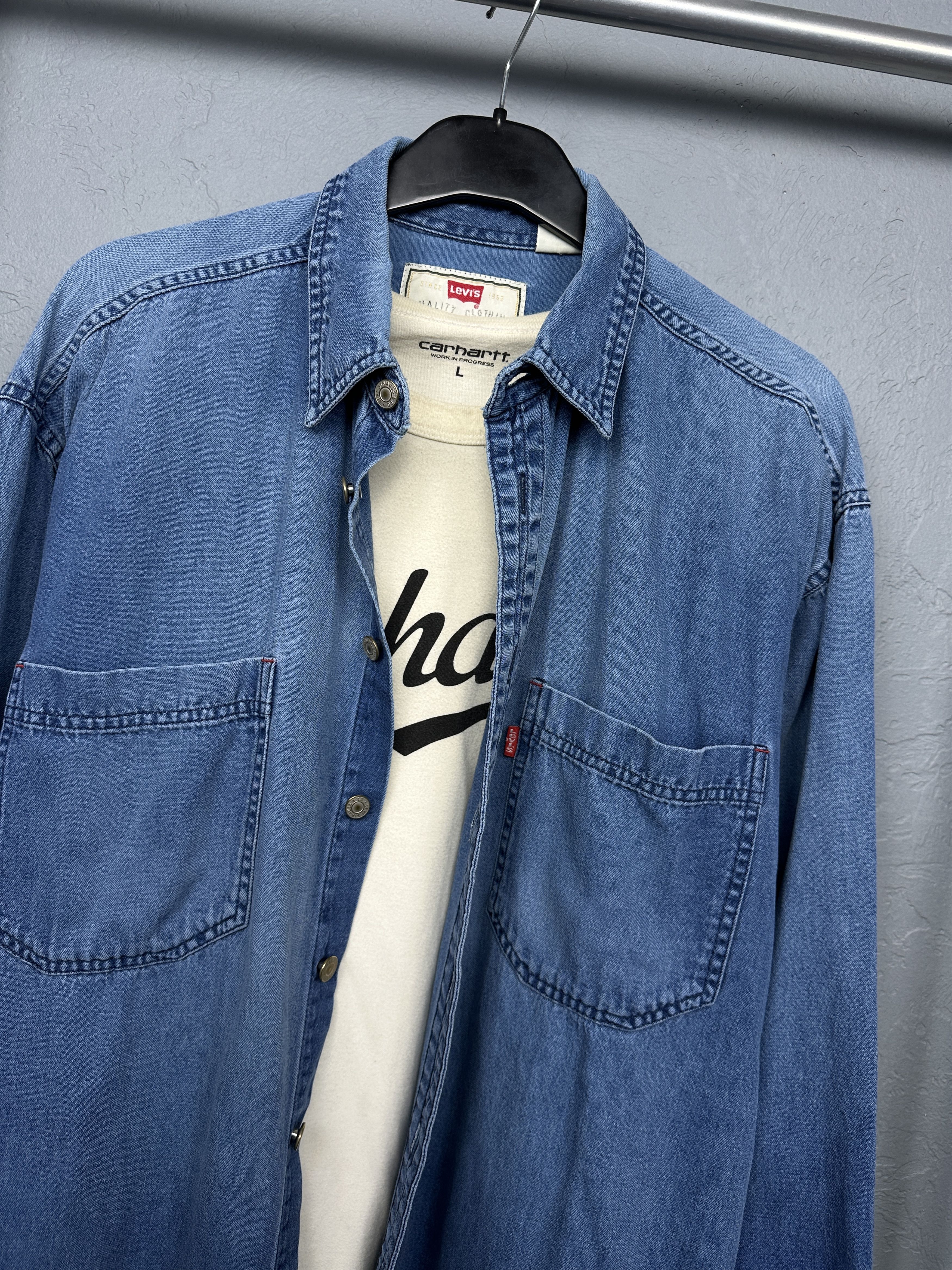 Levi's Levi's Vintage Mens Jeans Denim Shirt Size US M / EU 48-50 / 2 - 2 Thumbnail