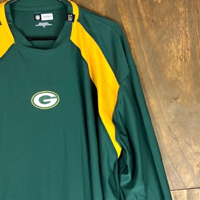 NFL NFL Team Apparel Mens Shirt Green Bay Packers Logo Long Sleeve XL Size US XL / EU 56 / 4 - 5 Thumbnail