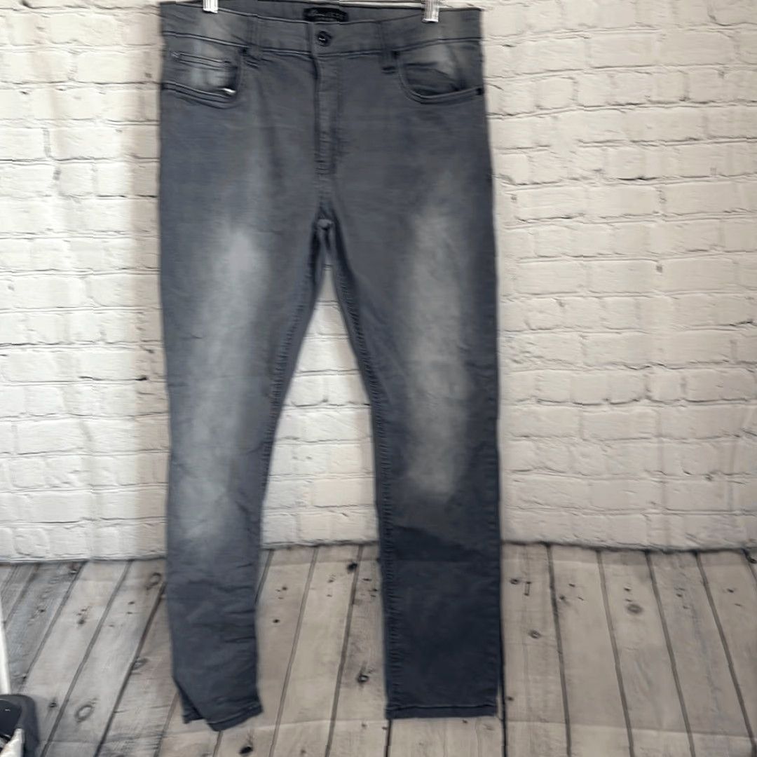 Marcs Marc Ecko Jeans Men 36x32 Gray Skinny Mens Size US 36 / EU 52 - 2 Thumbnail