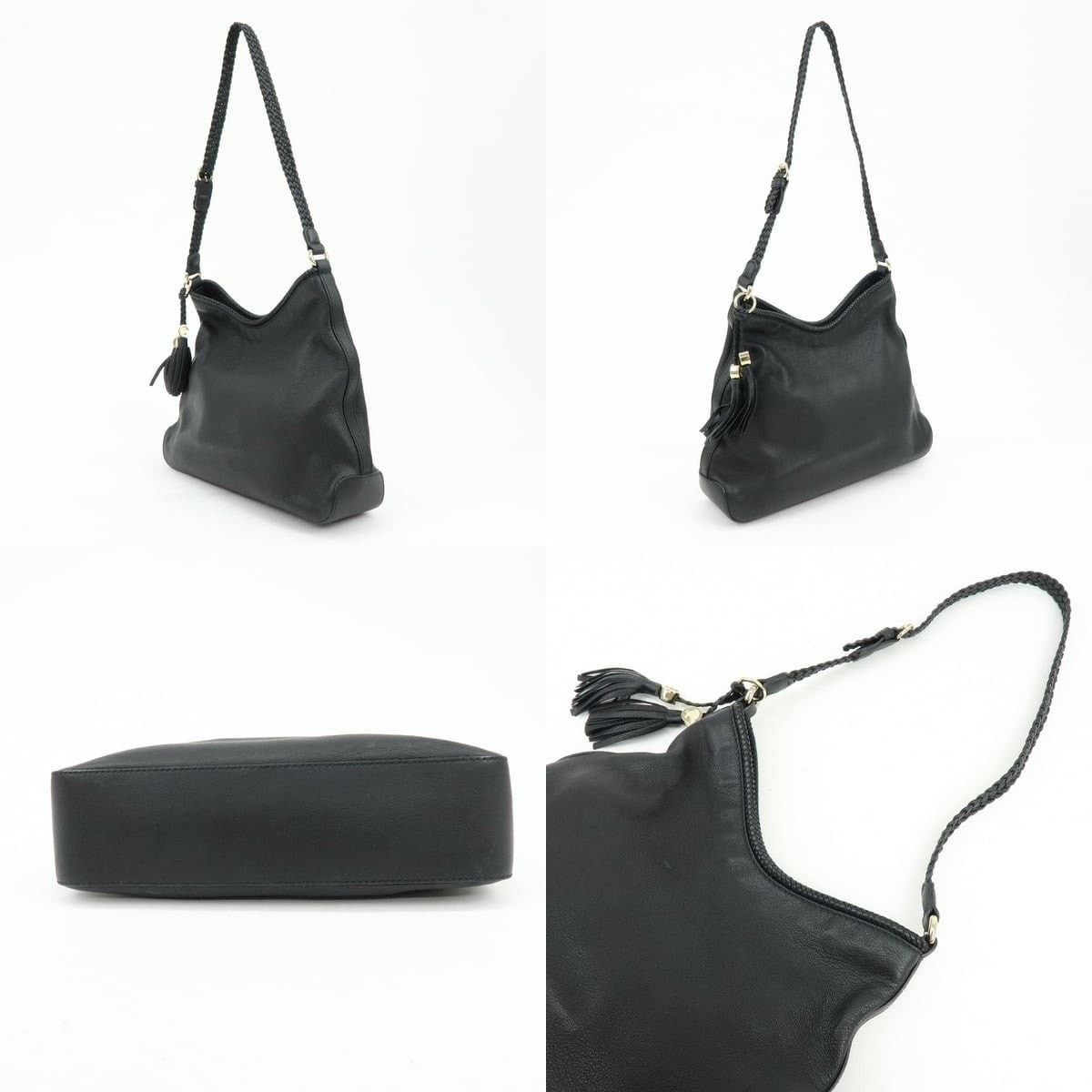 Gucci Gucci Marrakech Leather Shoulder Bag Black Size ONE SIZE - 3 Thumbnail