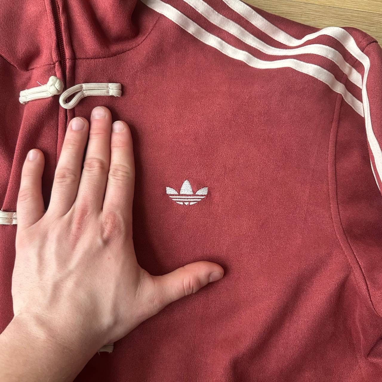 Adidas RARE Adidas Originals Red Chinese Toggle Tank Jacket Size US M / EU 48-50 / 2 - 9 Thumbnail