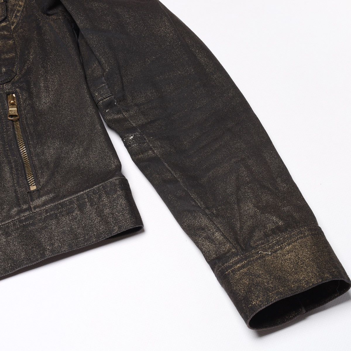 Ralph Lauren Ralph Lauren Jeans Co Bronze Brown Glitter jacket Biker Crop Size XS / US 0-2 / IT 36-38 - 9 Thumbnail