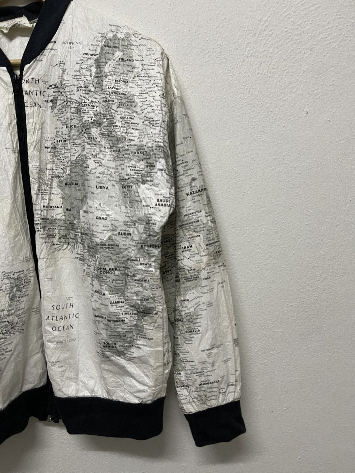 Other 90s KURT COBAIN STYLE MAPS JACKET BY LESLIE JORDAN Size US S / EU 44-46 / 1 - 3 Thumbnail