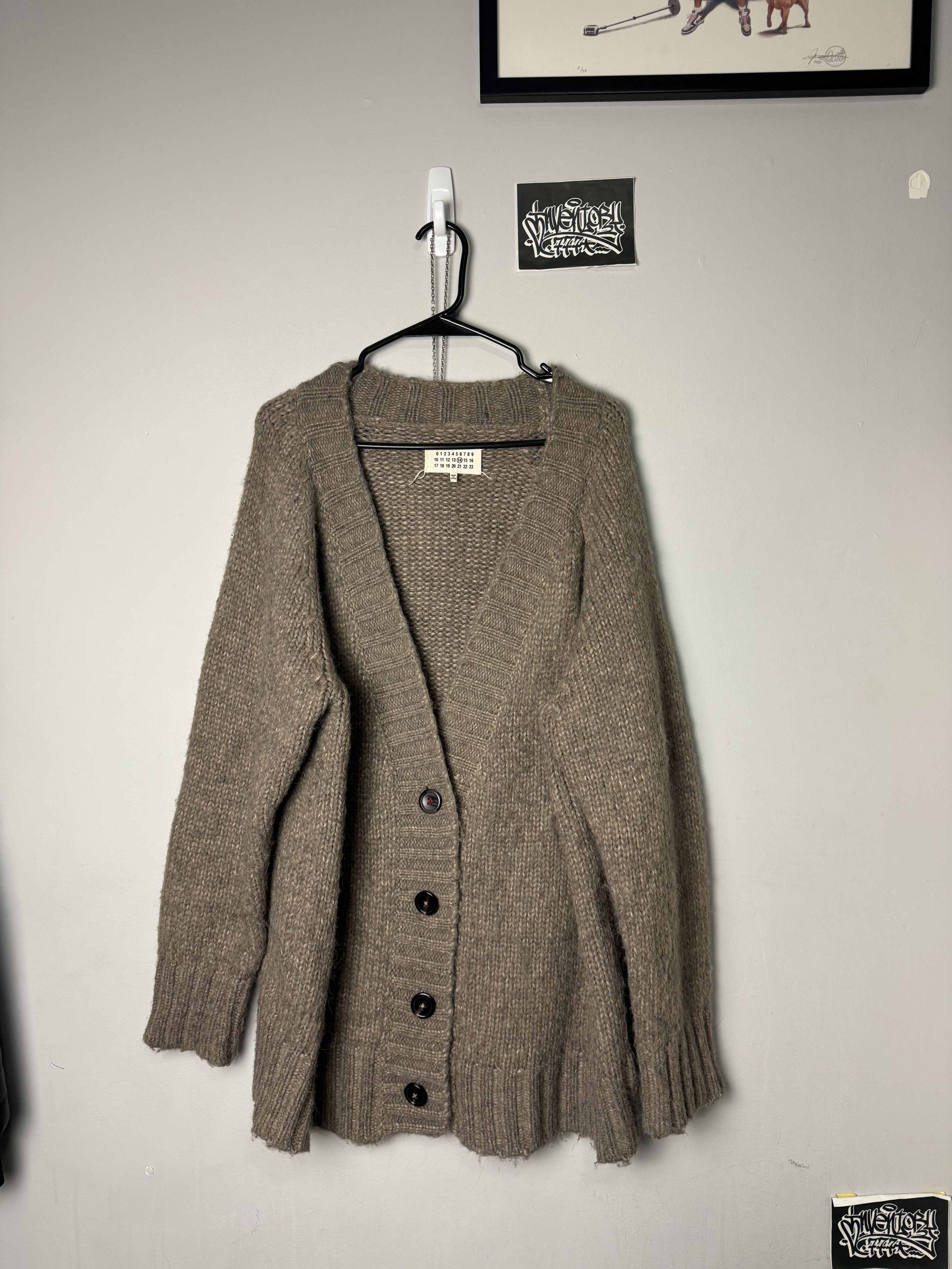Maison Margiela Maison Margiela Line 14 - Cardigan Wool Size US XL / EU 56 / 4 - 1 Thumbnail