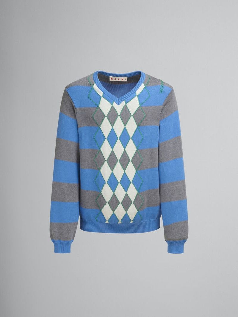 Marni o1w1db10526 T-Shirts in Blue Size US M / EU 48-50 / 2 - 1 Thumbnail