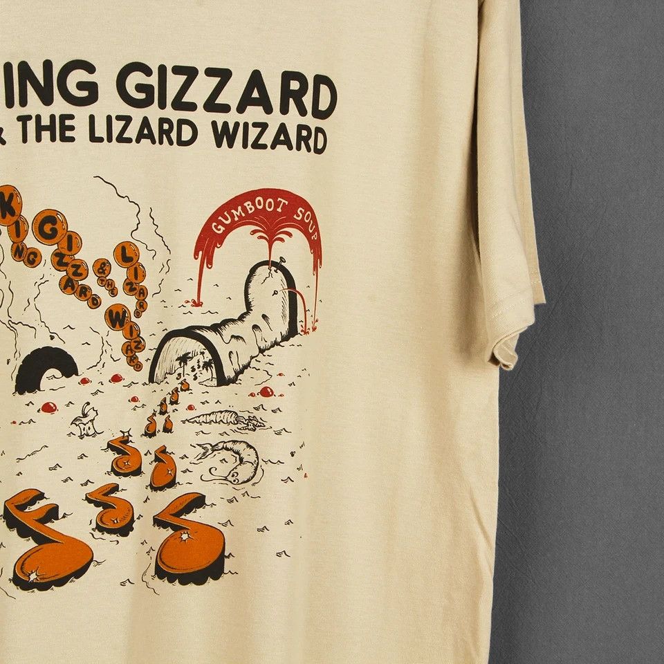 Japanese Brand × Vintage King Gizzard And The Lizard Wizard Tee Size US XL / EU 56 / 4 - 2 Thumbnail