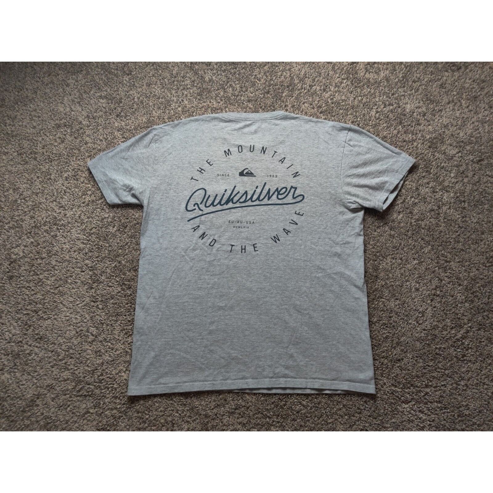 Quiksilver Quiksilver Shirt Adult Mens Large Gray The Mountain The Wave Size US L / EU 52-54 / 3 - 5 Thumbnail