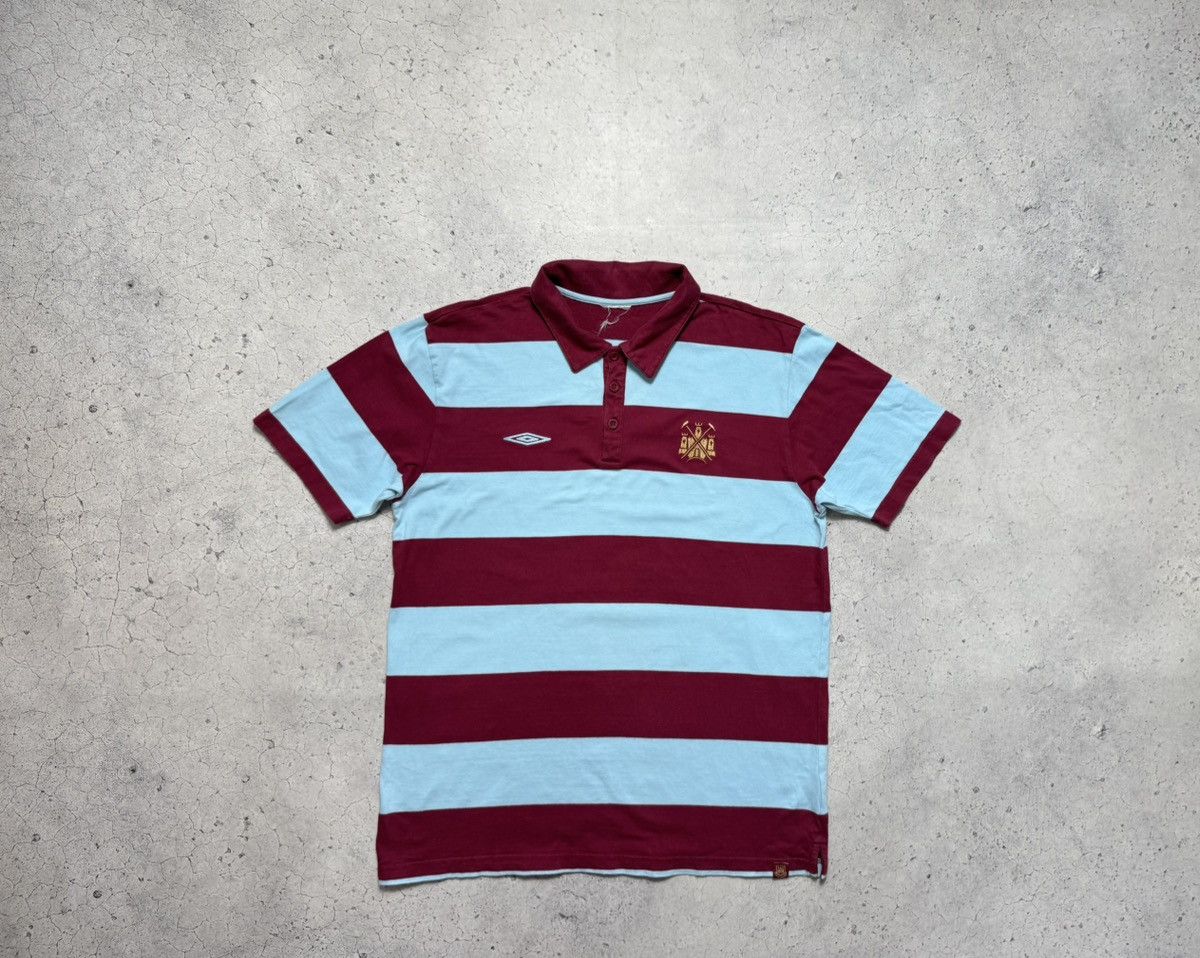 Umbro Umbro FC West Ham United Vintage Soccer Polo Shirt Jersey Size US L / EU 52-54 / 3 - 1 Thumbnail