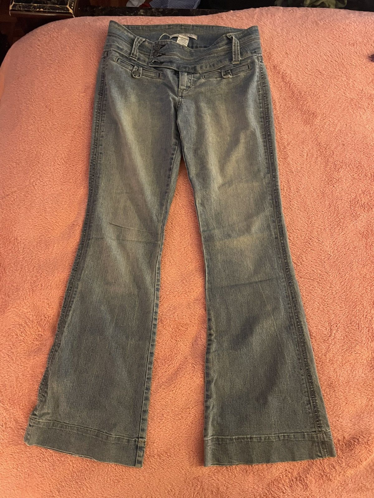 Japanese Brand Hydraulic Low rise flare jeans Size 30" / US 8 / IT 44 - 1 Thumbnail