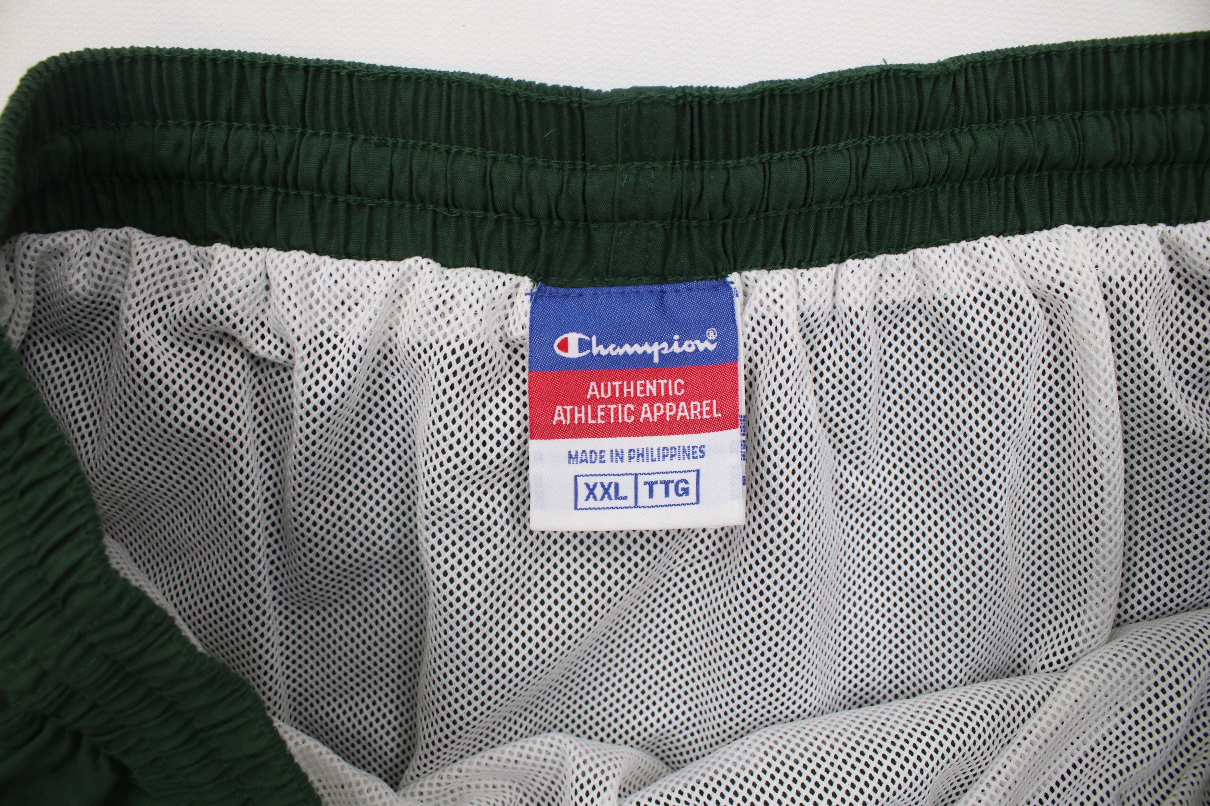 Champion × Vintage Vintage 90s Champion Lined Above Knee Shorts Baggies Green Size US 38 / EU 54 - 8 Thumbnail