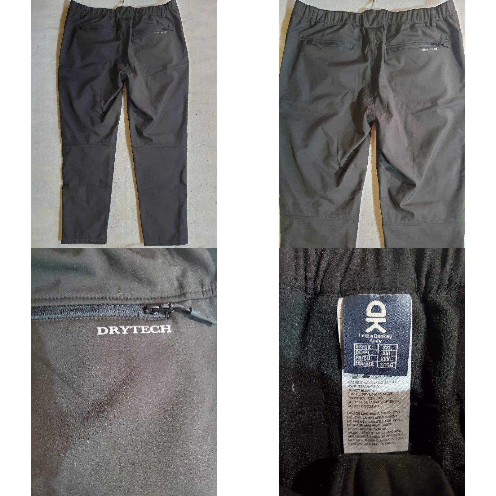 LIV Outdoor Outdoor Pants Mens XX-LARGE Regular Fit Polyester Cargo Pocket Black Stonewall? Size US 39 - 8 Thumbnail
