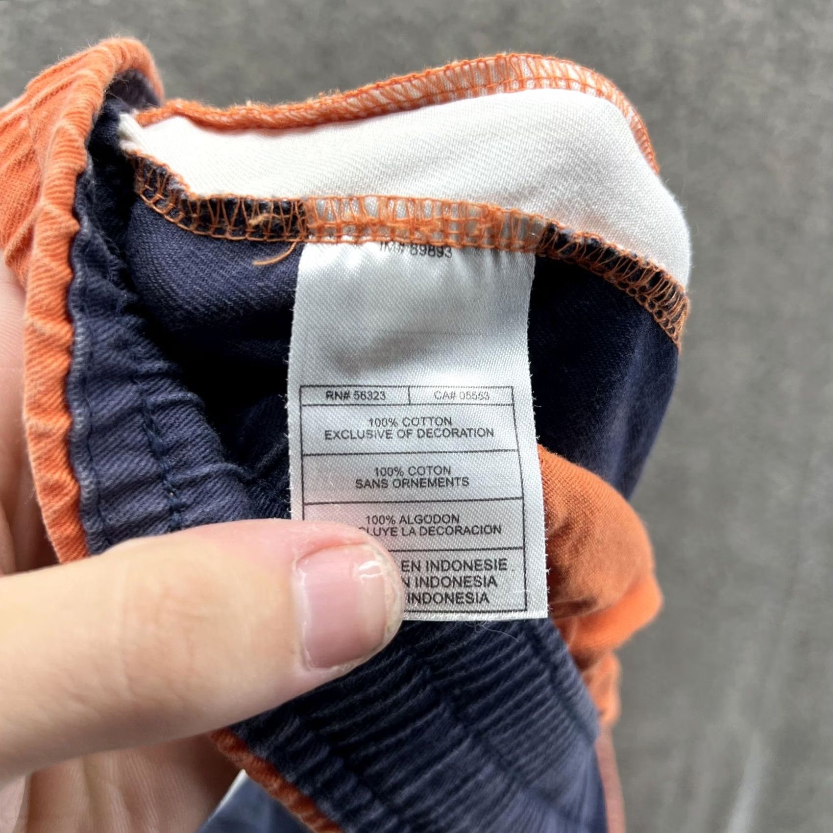 Nike Nike Sweat Shorts Mens Large Orange Bleach Dye Colorblock 9 Inseam 328820-839 Size US 33 - 3 Thumbnail