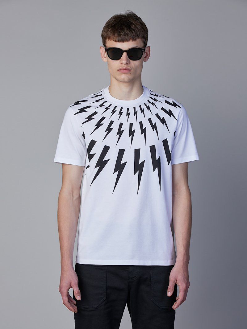Neil Barrett Neil Barrett Full-print T-Shirt Rare Retro Hype Y2K Size US L / EU 52-54 / 3 - 3 Thumbnail