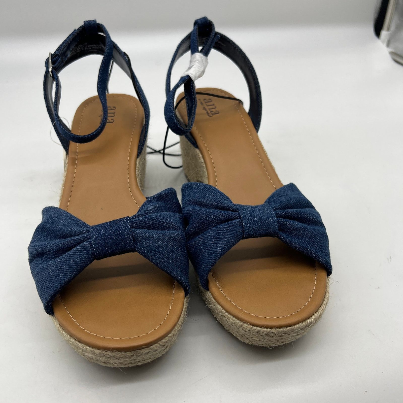Other a.n.a Womens Dukes Heeled Sandals Denim Blue Size 11M Size US 11 / IT 41 - 3 Thumbnail