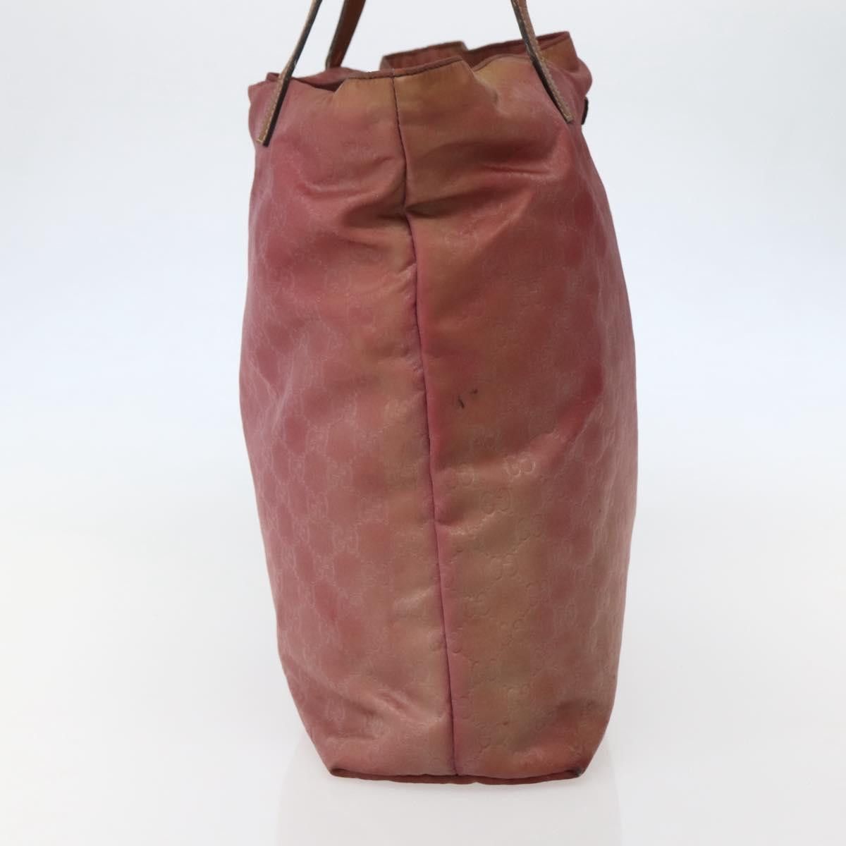 Gucci GUCCI GG Canvas Tote Bag Nylon Pink Gold Size ONE SIZE - 4 Thumbnail