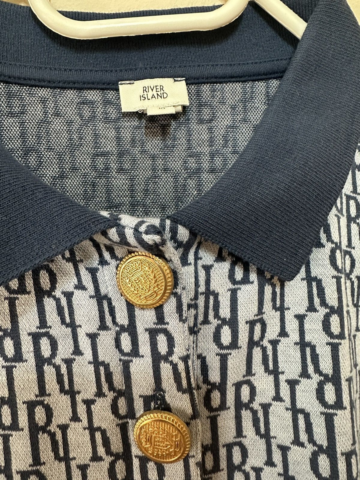 River Island × Vintage Polo T-shirt River Island Men Size US XL / EU 56 / 4 - 3 Thumbnail