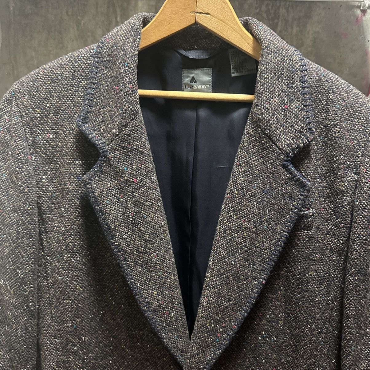 Liz Claiborne Vintage 90s Lizwear Wool Tweed Blazer Jacket Flecked Size 10 Size L / US 10 / IT 46 - 3 Thumbnail
