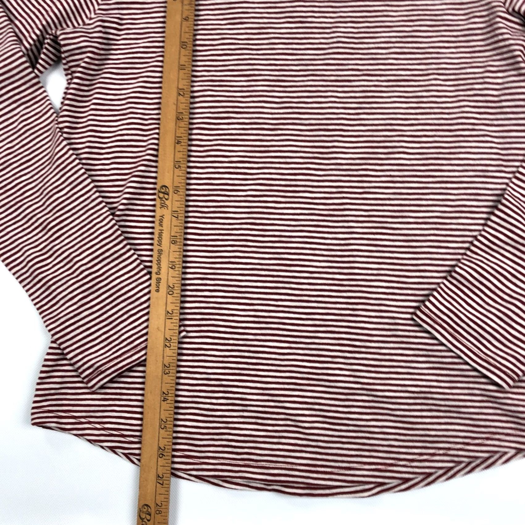 Vince Vince Hoodie Mens S Red Striped Slub Pullover Size US S / EU 44-46 / 1 - 4 Thumbnail