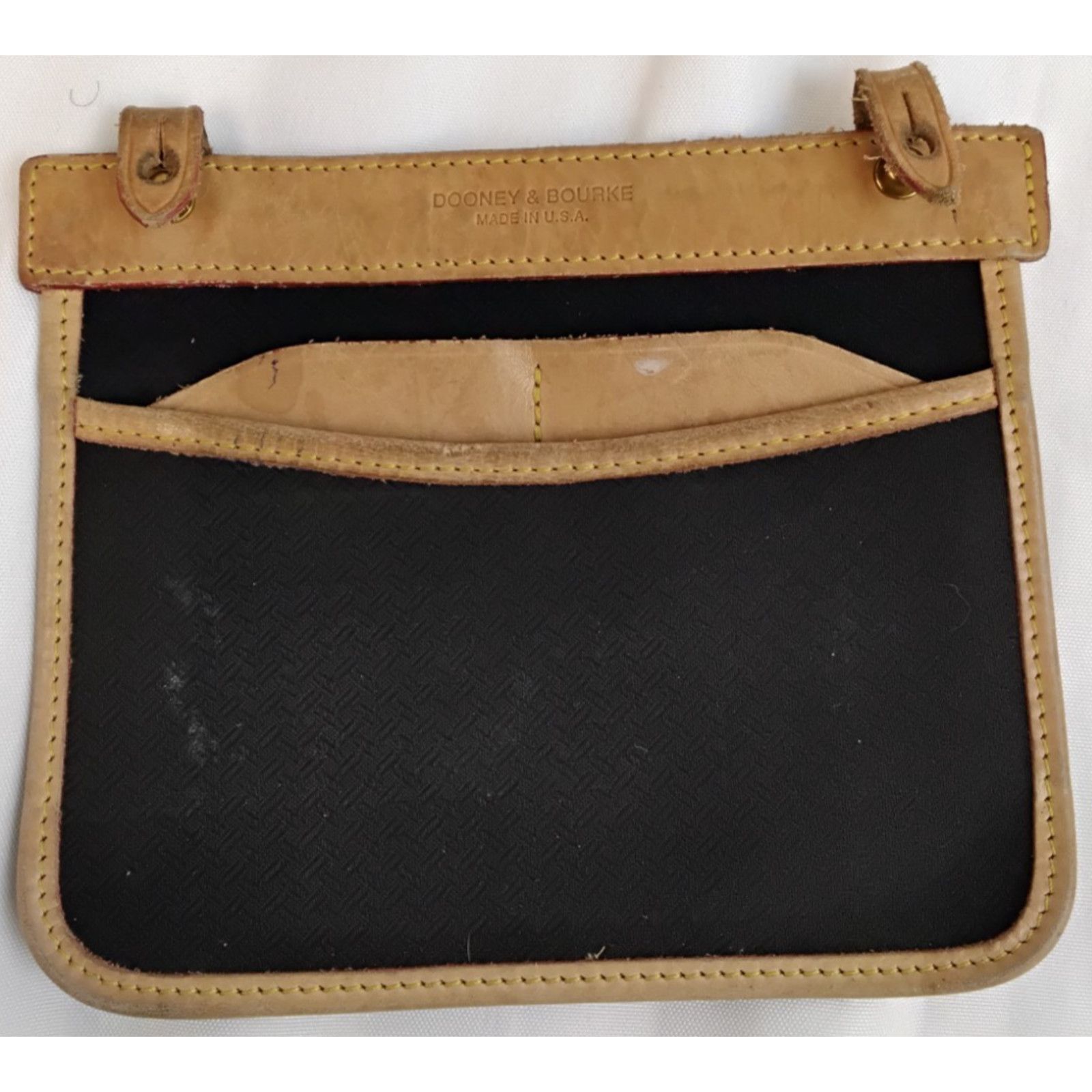 Dooney & Bourke Dooney & Bourke Canvas + Leather Shoulder Bag Brown VTG USA Size ONE SIZE - 12 Thumbnail