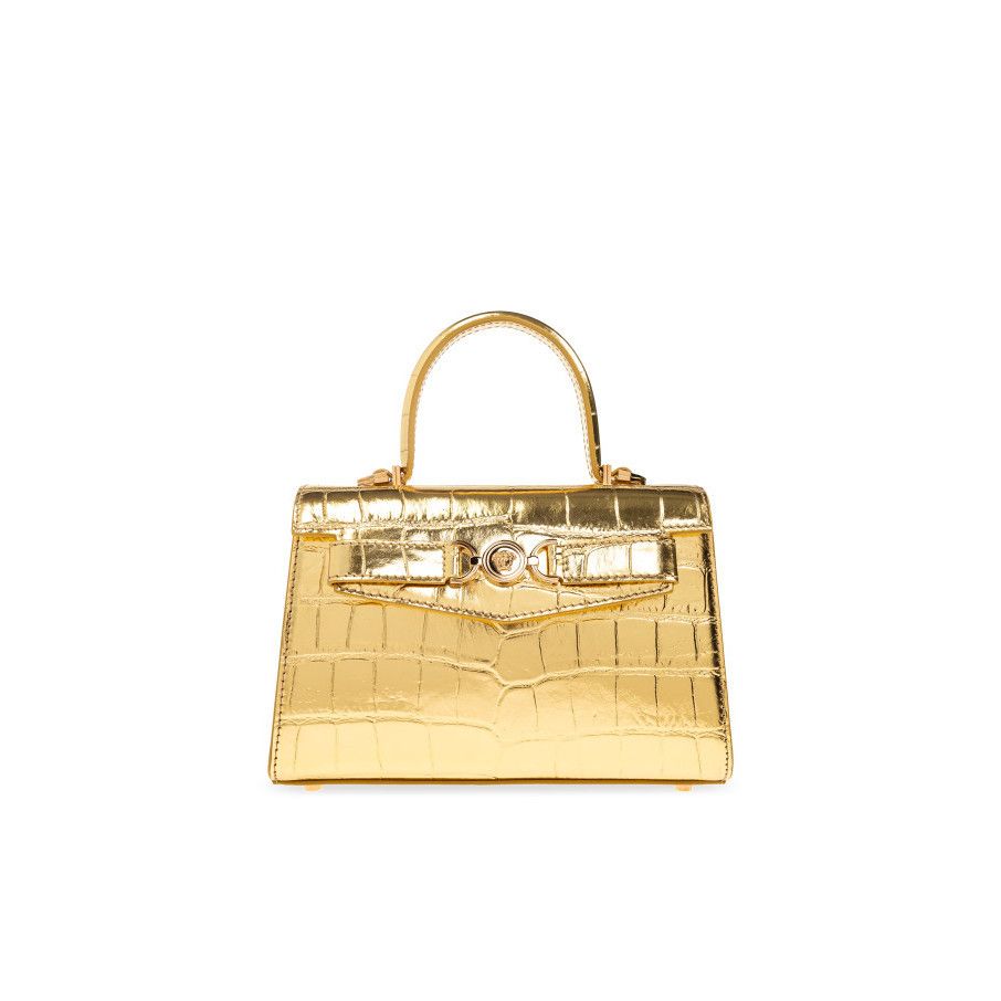 Versace VERSACE Gold Leather Top Handle Bag New & Authentic Size ONE SIZE - 1 Thumbnail