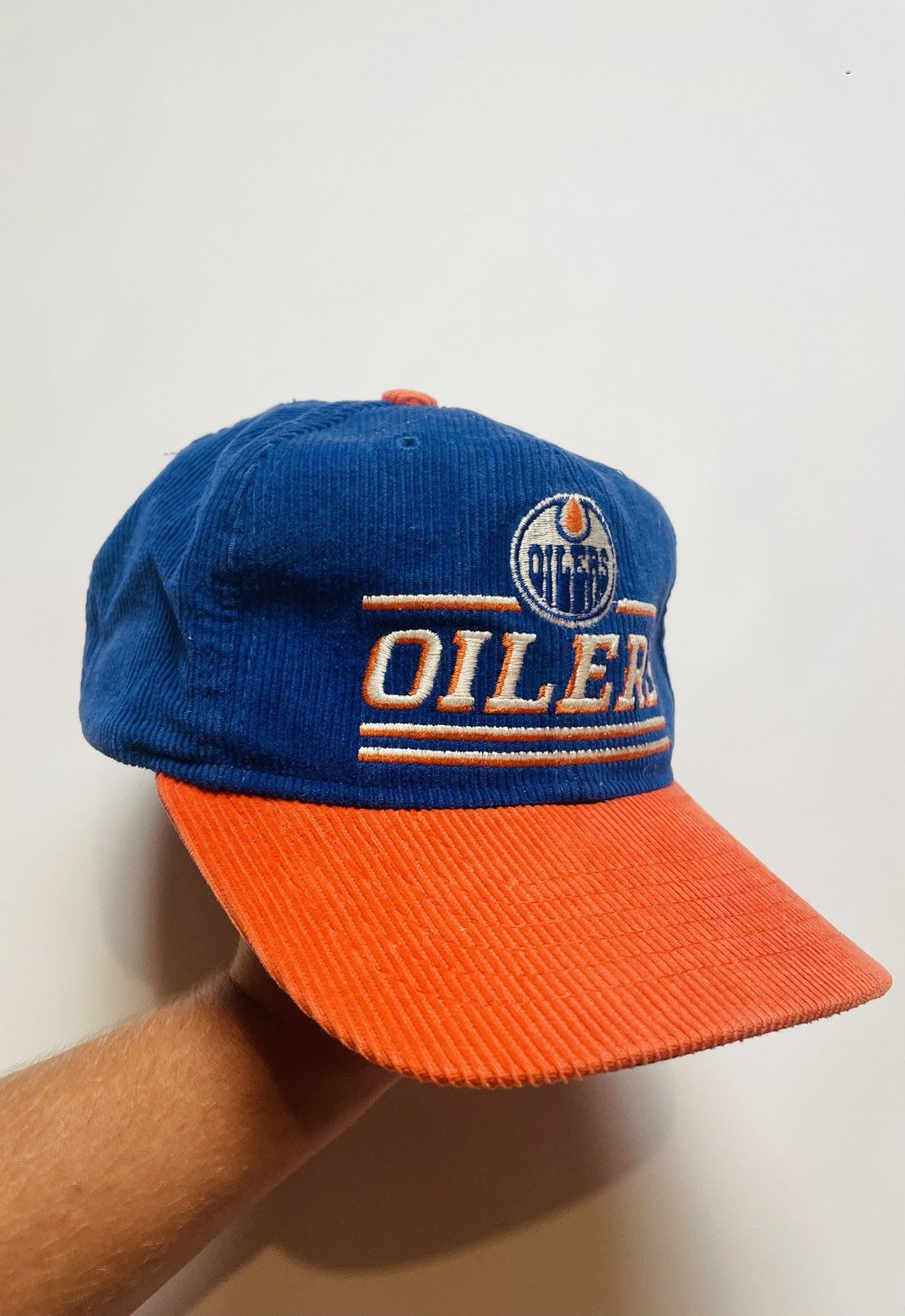 NFL × Vintage 90’s Rare Houston Oilers Corduroy Retro Snapback Size ONE SIZE - 1 Thumbnail