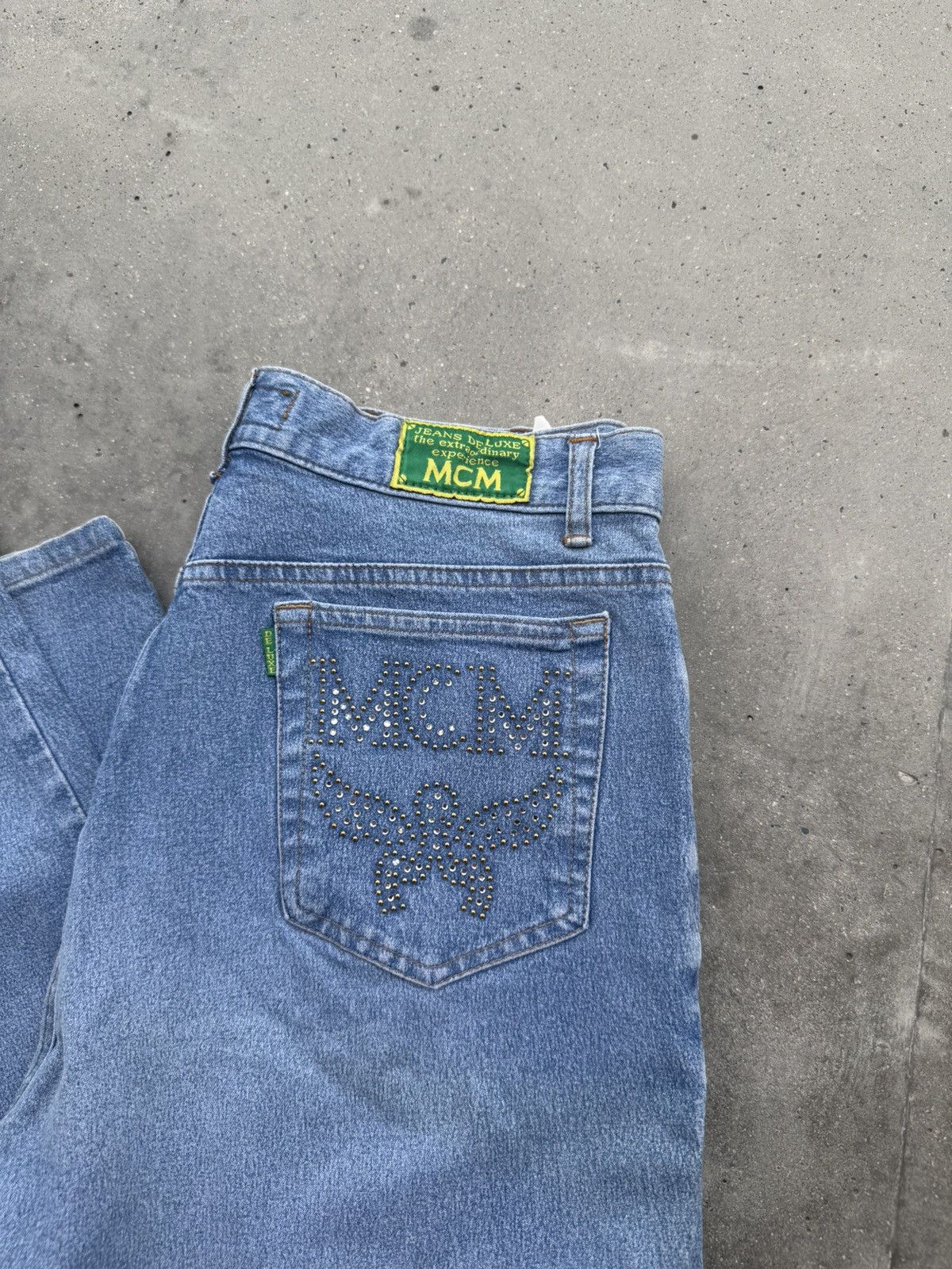 Vintage MCM Pants with Gems y2k hype streetwear