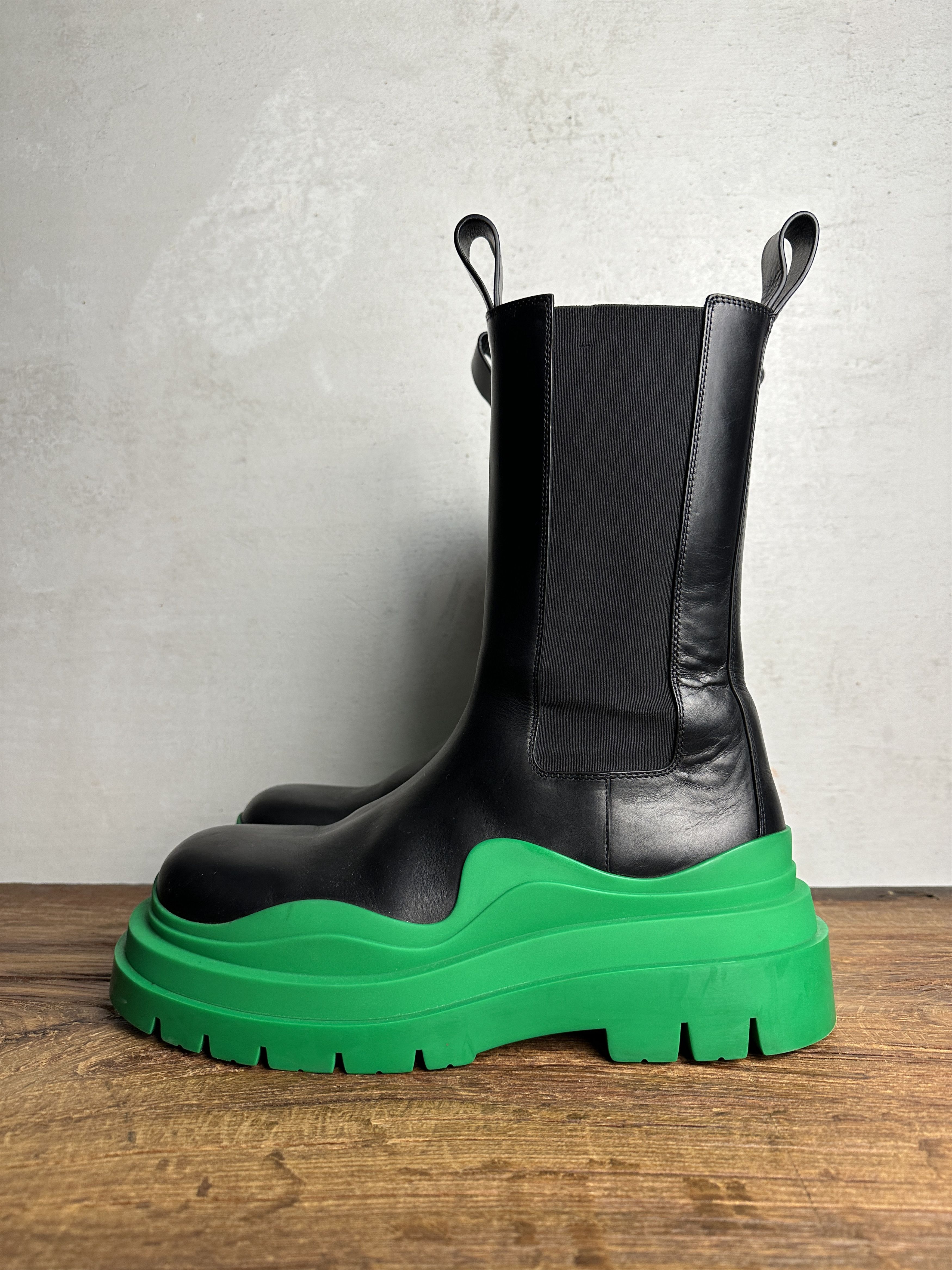 Bottega Veneta Bottega Veneta Chelsea Green Lug Boots Size US 10 / IT 40 - 2 Thumbnail