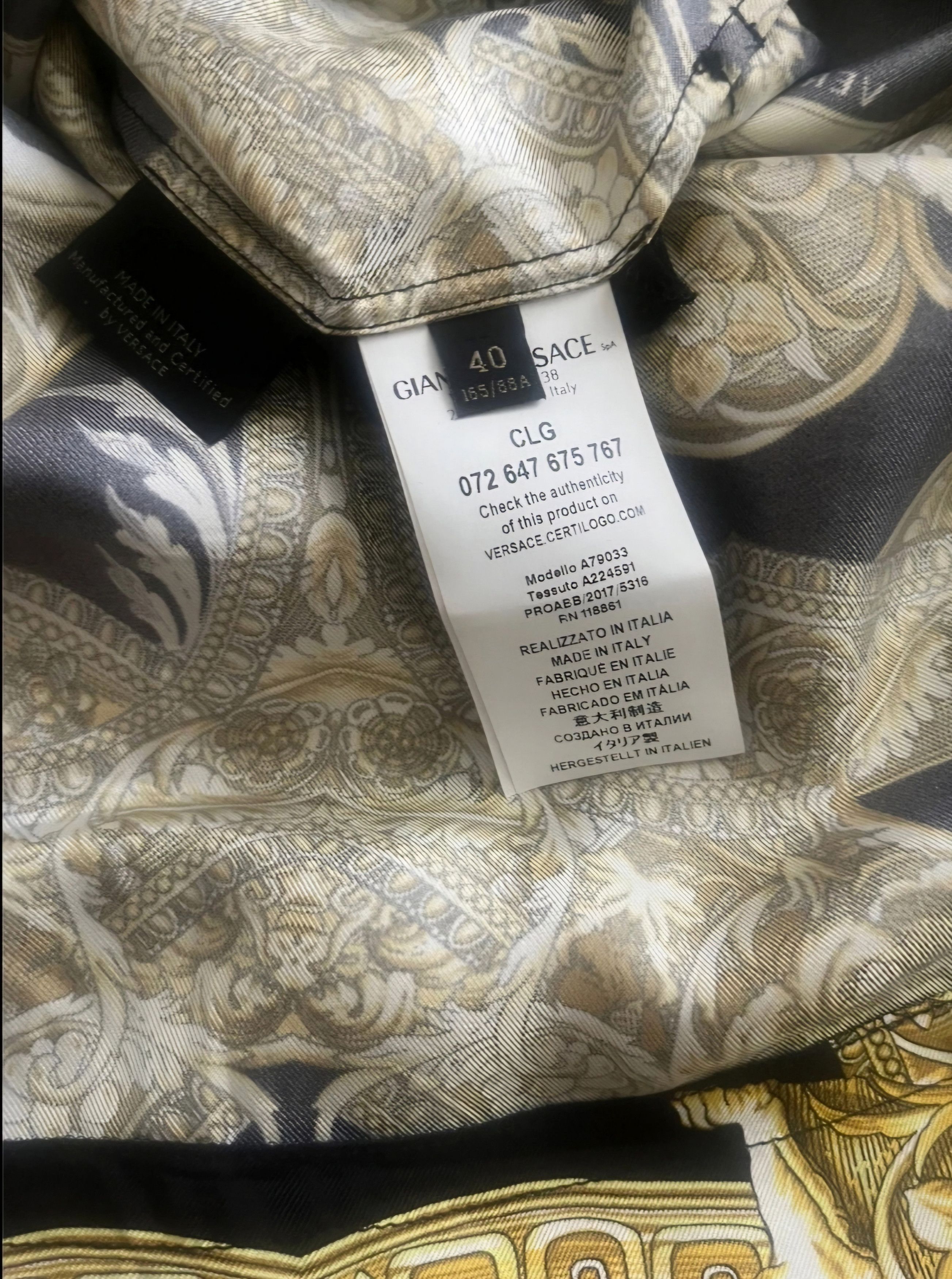 Versace Silk baroque print dress Size S / US 4 / IT 40 - 2 Thumbnail