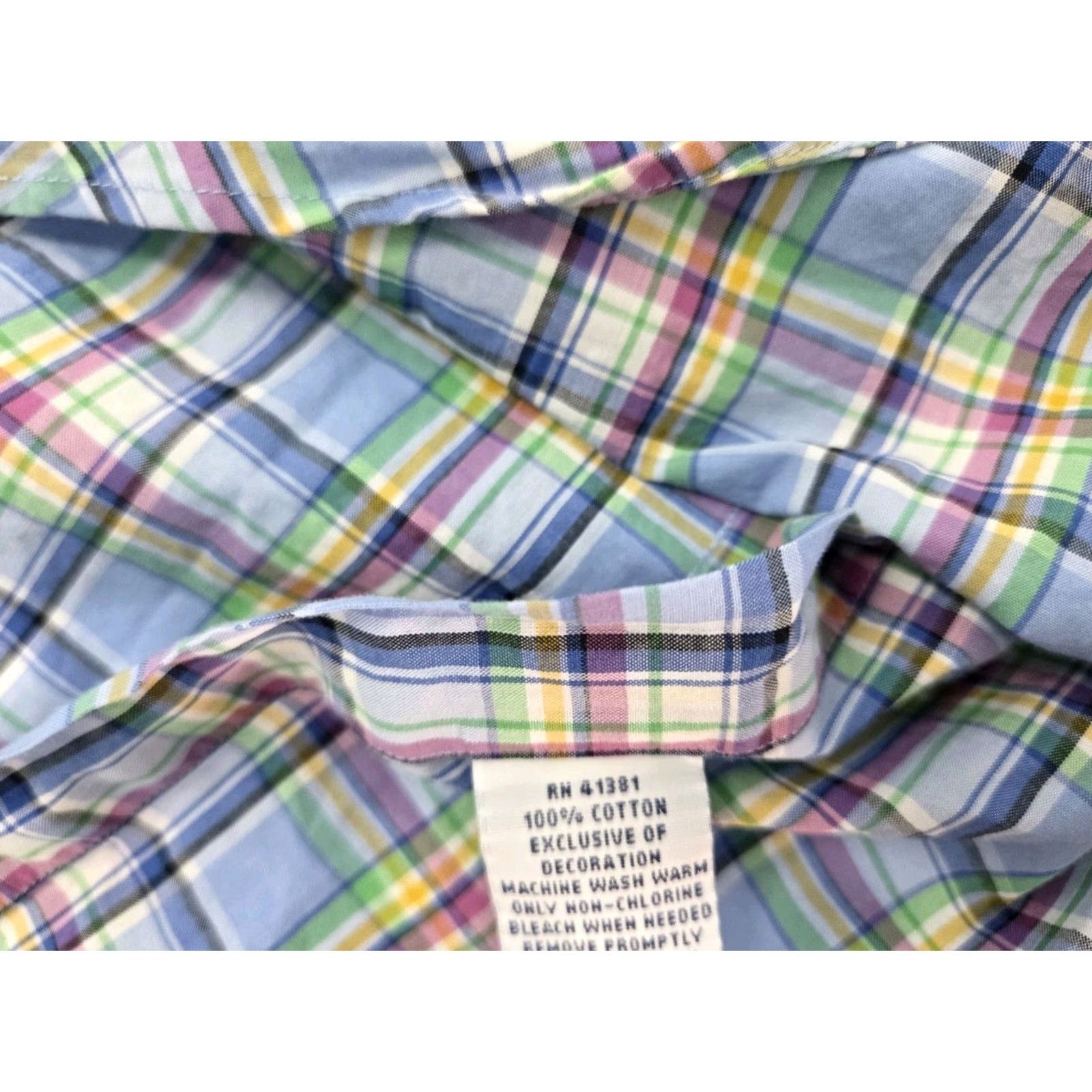 Ralph Lauren Ralph Lauren Mens Button-Up Classic Fit Shirt Plaid Long Sleeve Multicolor Size L Size US M / EU 48-50 / 2 - 7 Thumbnail
