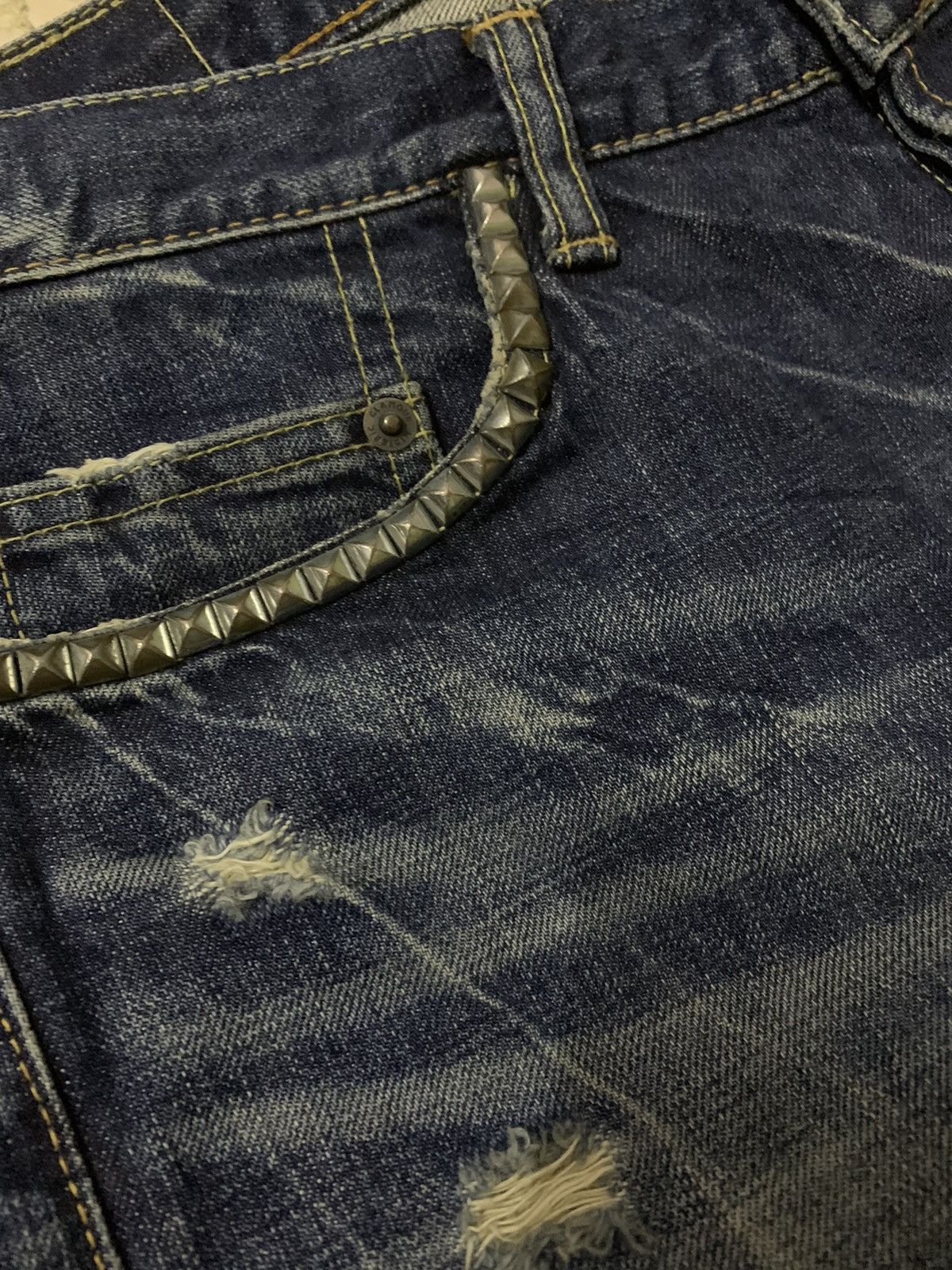 Hysteric Glamour 💥Vtg Hysteric Glamour Studs Punk Denim Size US 30 / EU 46 - 3 Thumbnail