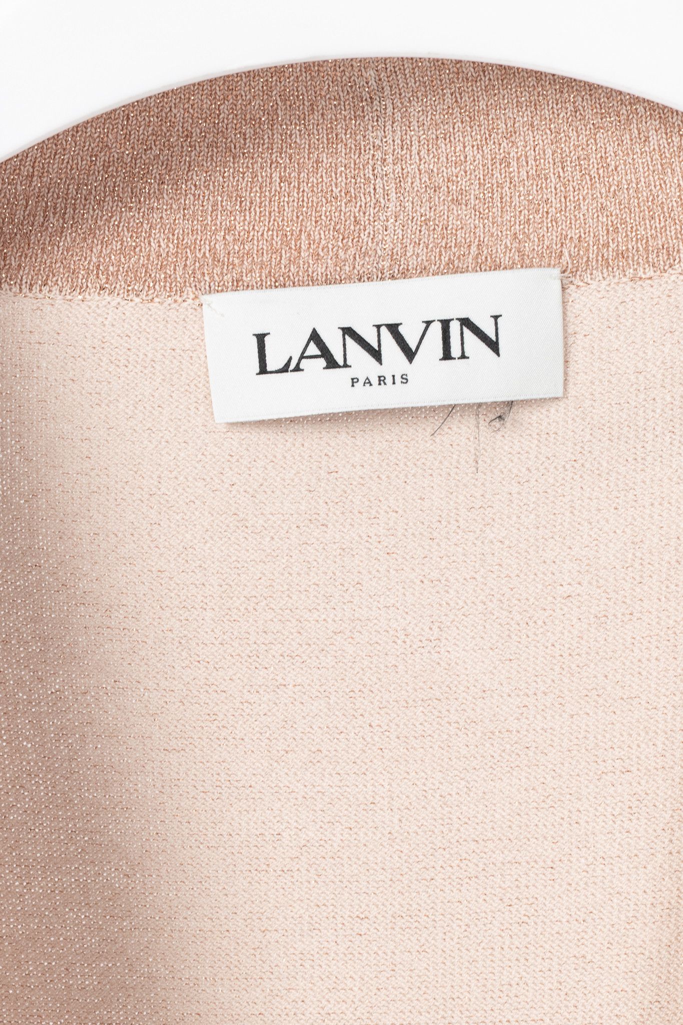 Lanvin Lanvin AW20 Pale Pink Babar-Print Lame-Knit Cardigan Size XL / US 12-14 / IT 48-50 - 4 Thumbnail