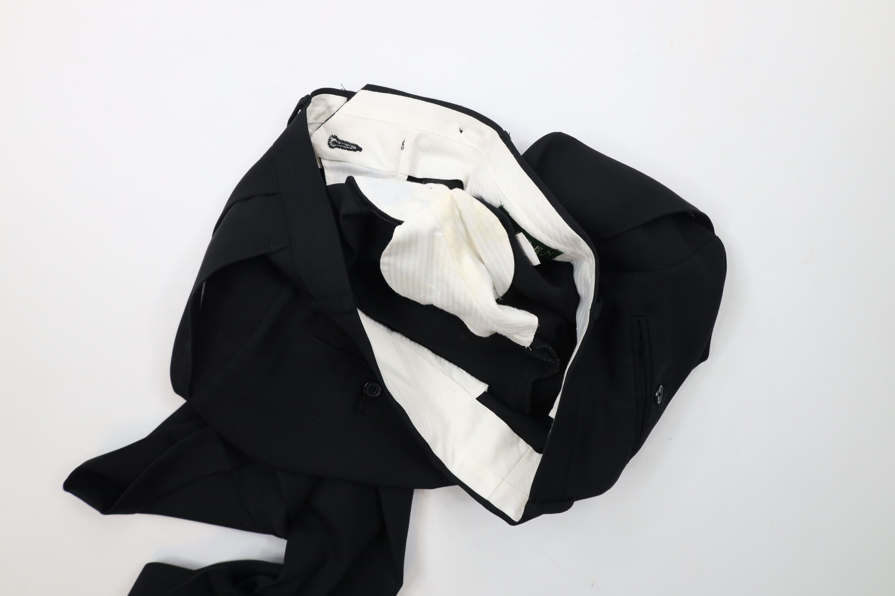 Ralph Lauren × Vintage Vintage Ralph Lauren Wide Leg Chino Pants Trousers Black Size US 34 / EU 50 - 10 Thumbnail