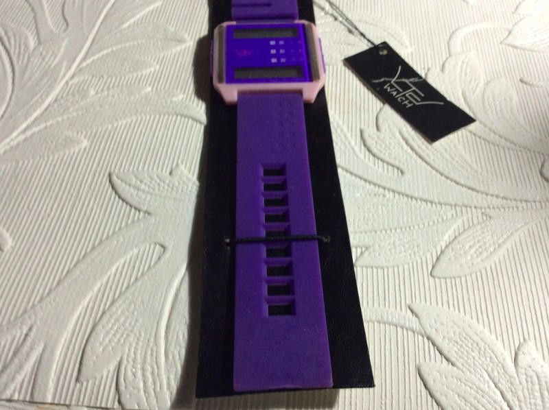 Designer LTD purple digital plastic watch Size ONE SIZE - 1 Thumbnail