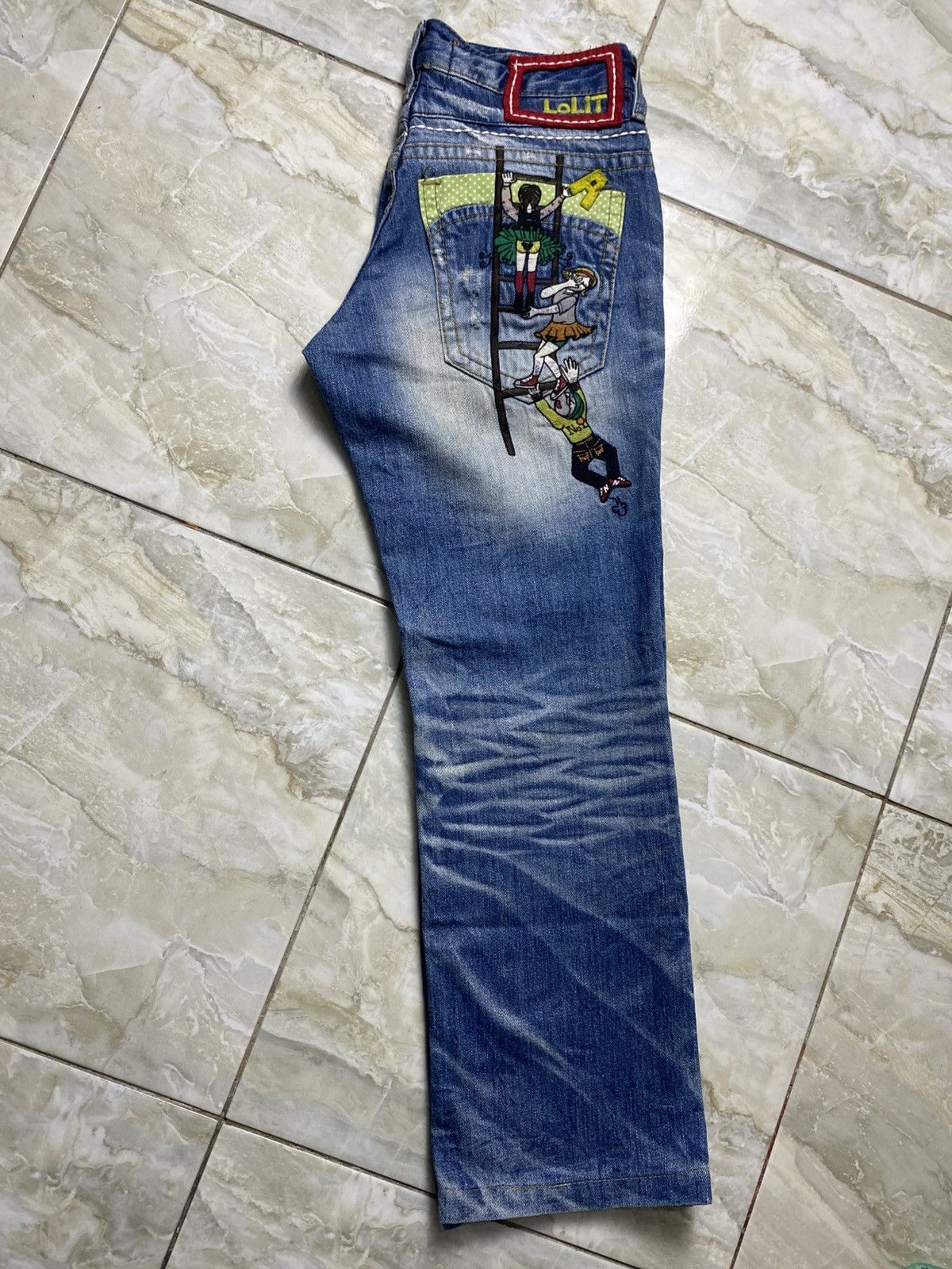 Japanese Brand Rare Lolita Children Distressed Jeans Size US 28 / EU 44 - 19 Thumbnail