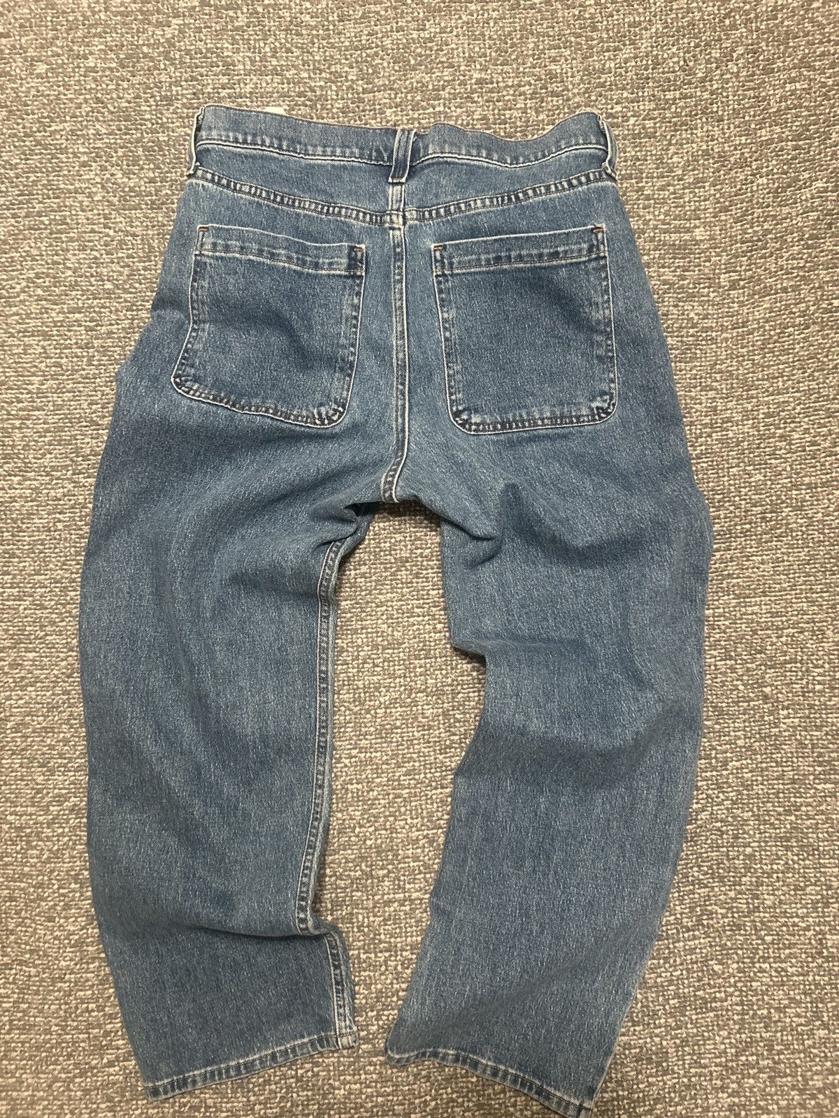 Designer × Vintage Washed Blue Baggy Denim Size US 31 - 4 Thumbnail