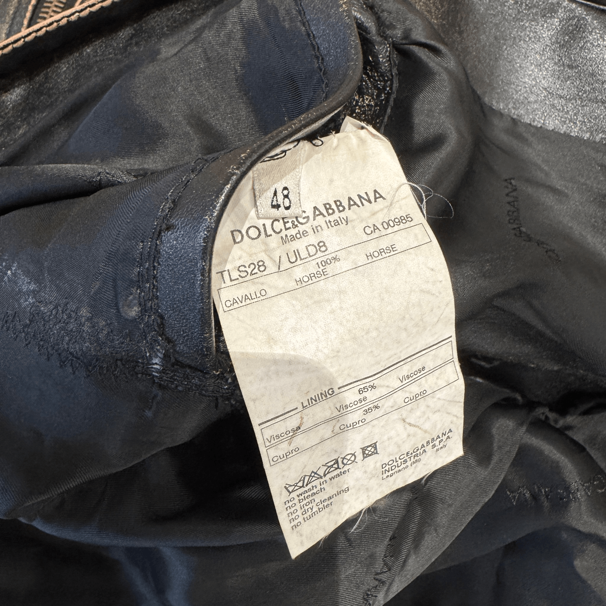 Dolce & Gabbana AW03 Distressed Multi Zip Leather Jacket Size US M / EU 48-50 / 2 - 5 Thumbnail