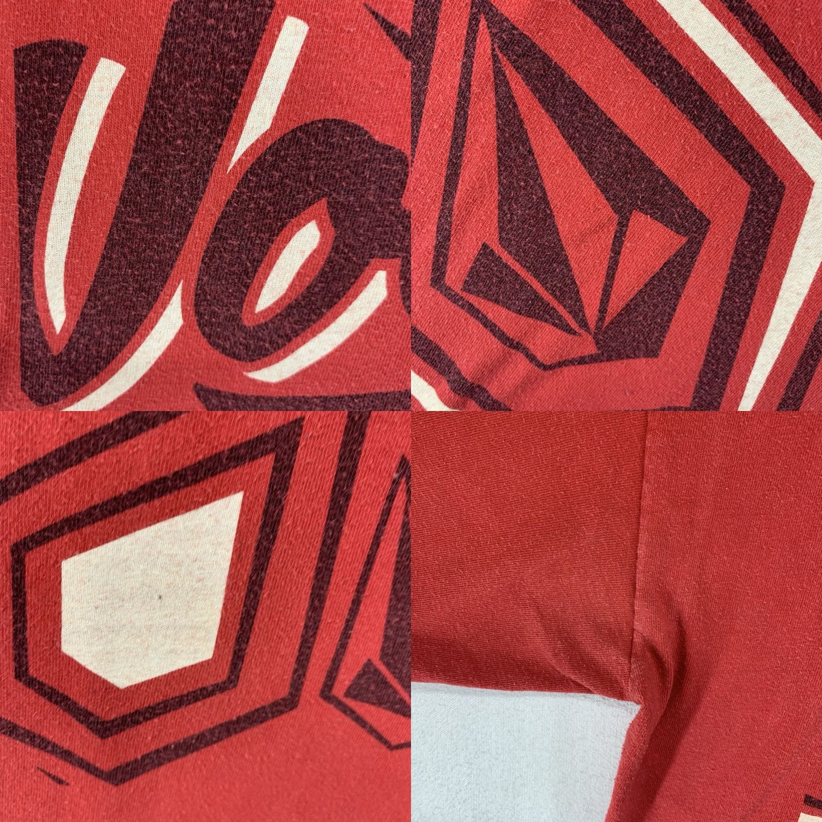 Volcom Volcom Classic Stone Logo Y2K Graphic T-Shirt Men's Medium Red Slim Fit Size US M / EU 48-50 / 2 - 8 Thumbnail