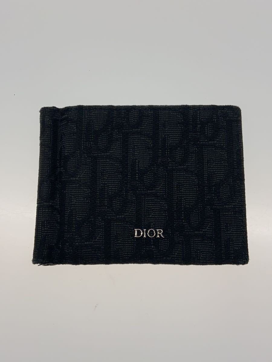 Dior Dior Homme Monogram Canvas Bi-Fold Wallet Black Size ONE SIZE - 1 Thumbnail