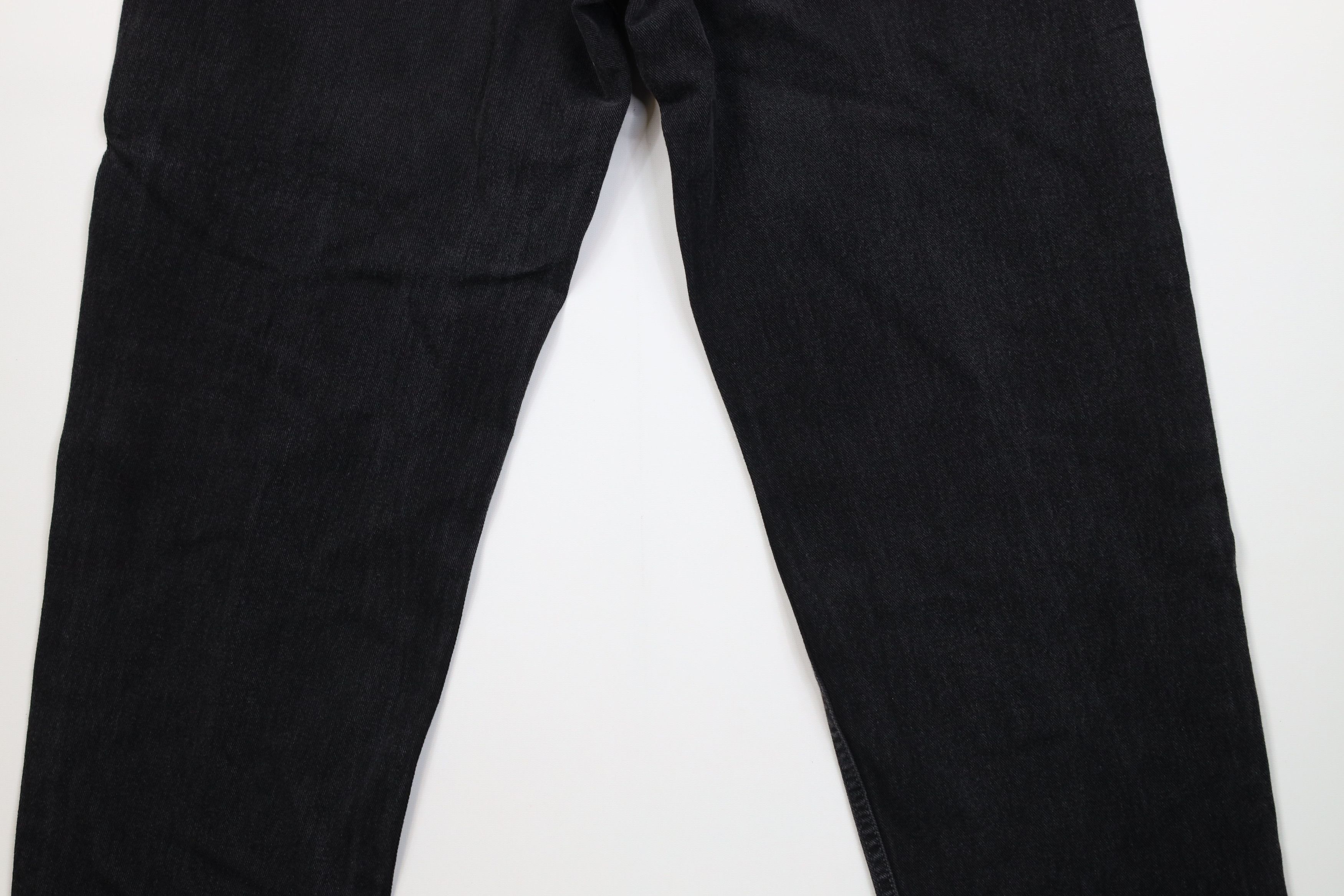 Levi's Vintage 90s Levis 550 Relaxed Fit Wide Leg Denim Jeans Black Size US 40 / EU 56 - 11 Thumbnail