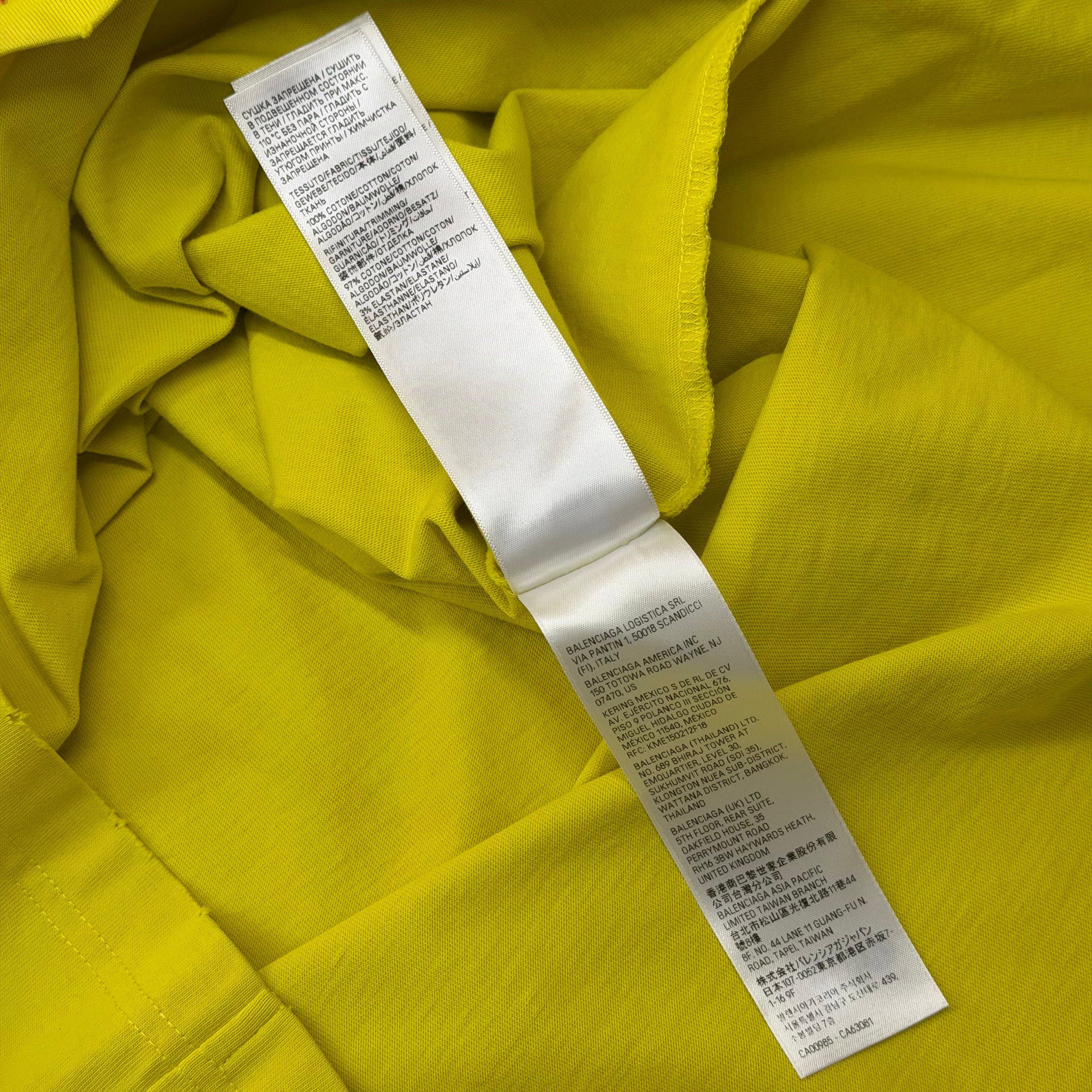 Balenciaga Balenciaga Darkwave Oversized Tee Yellow 5 (XXXL) Size US XXL / EU 58 / 5 - 7 Thumbnail