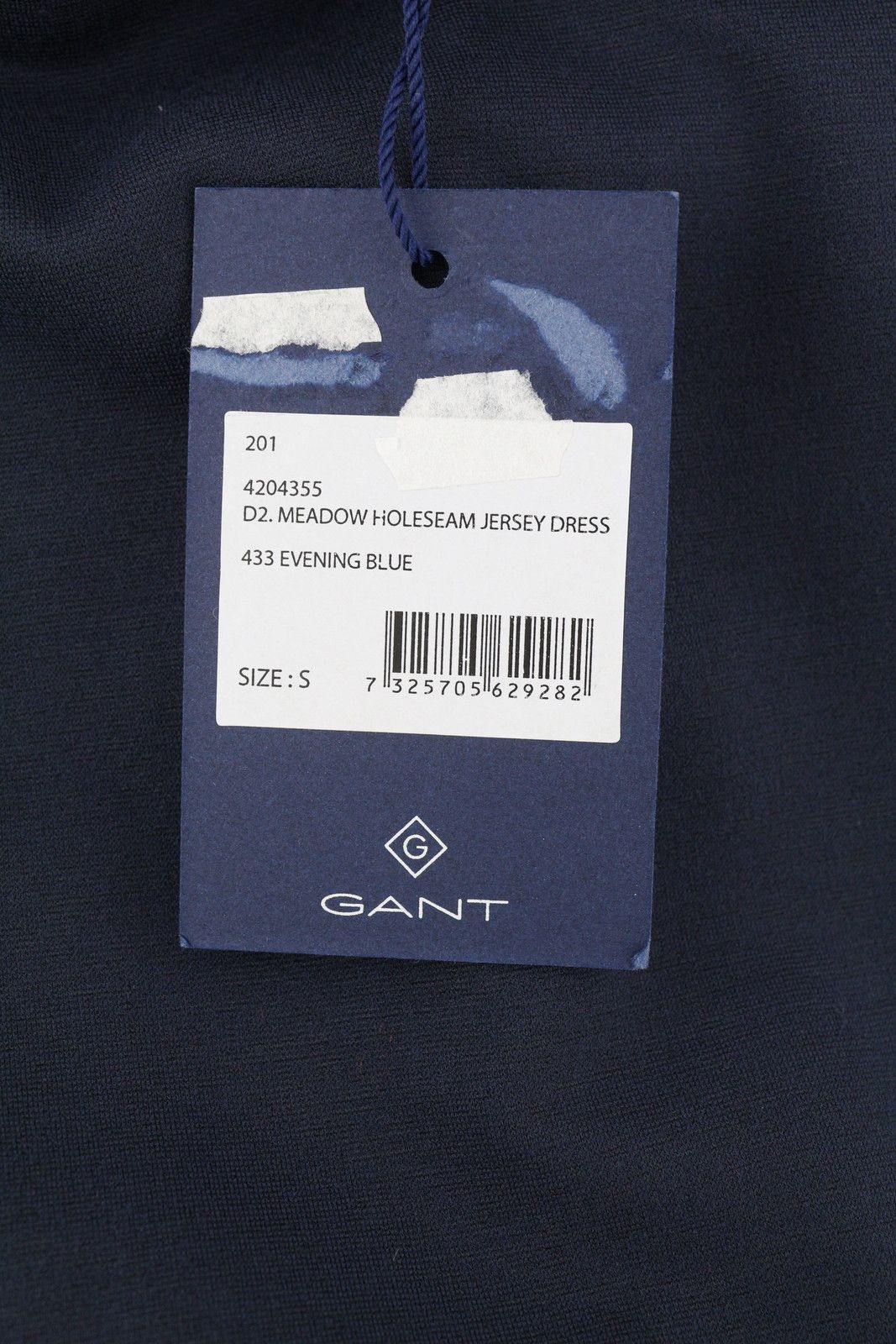 Gant MEADOW HOLESEAM S Blue Short Sleeve Stretch Dress 84955 Size S / US 4 / IT 40 - 6 Thumbnail