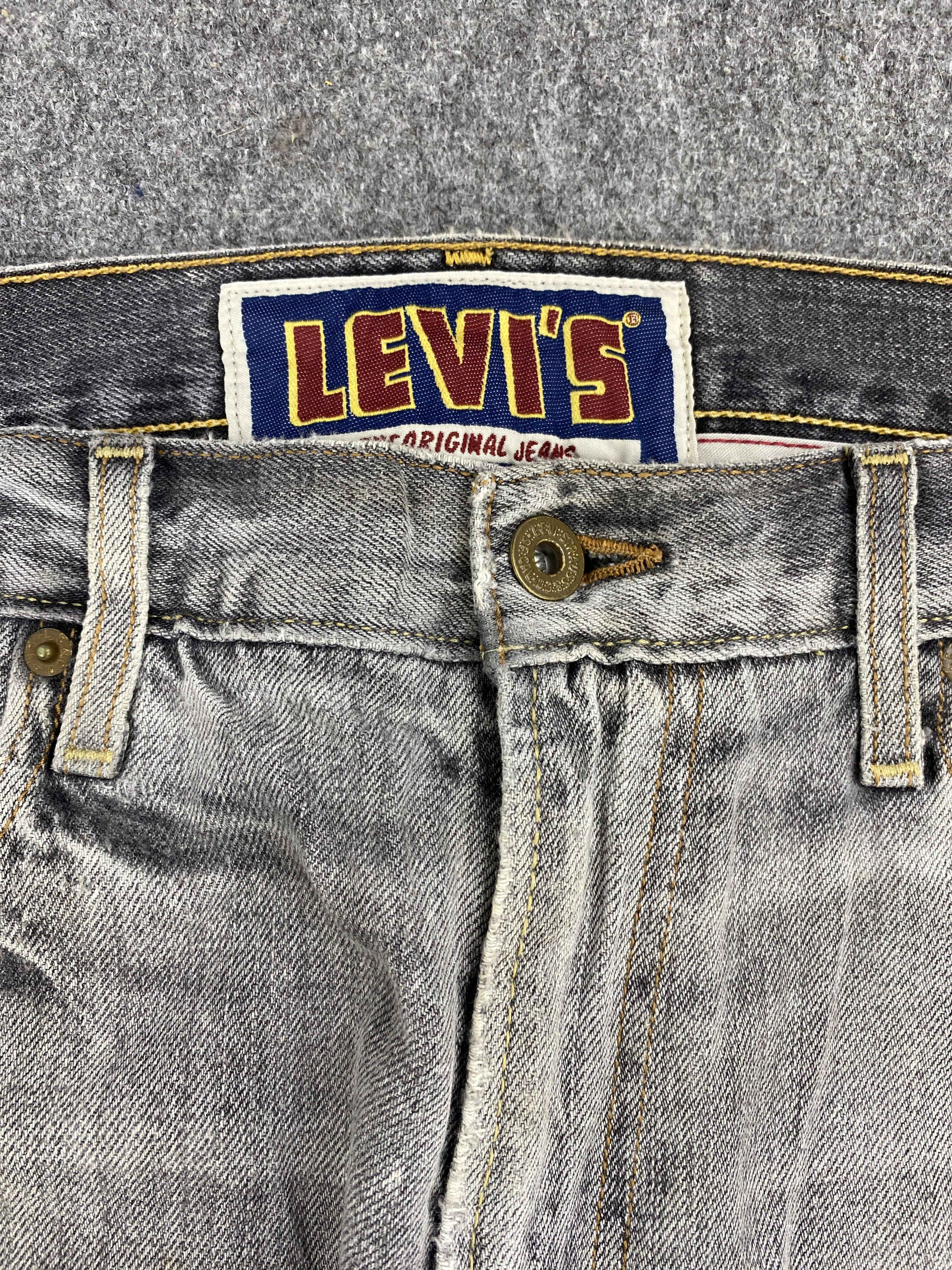 Levi's × Vintage Vintage Levi's 527 Bootcut Faded Black Denim Jeans Size US 35 - 9 Thumbnail