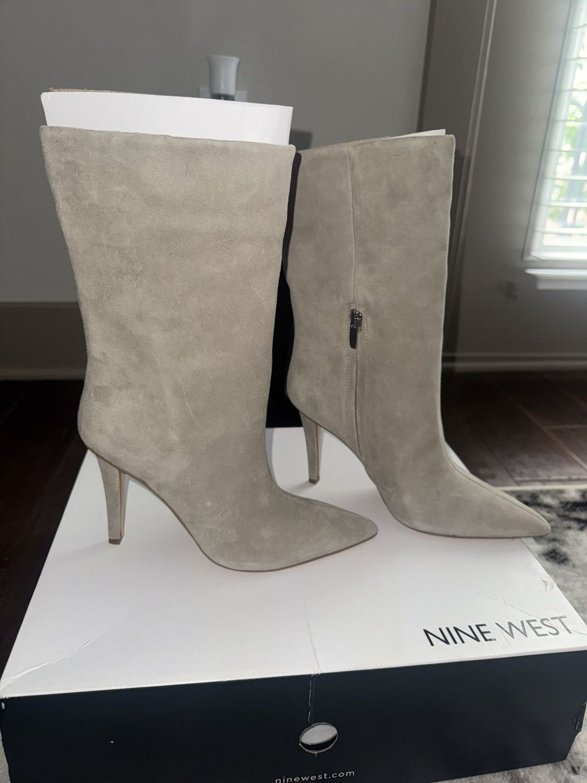 Nine West Nine West Women's Gray Heeled Boots Size US 6.5 / IT 36.5 - 2 Thumbnail