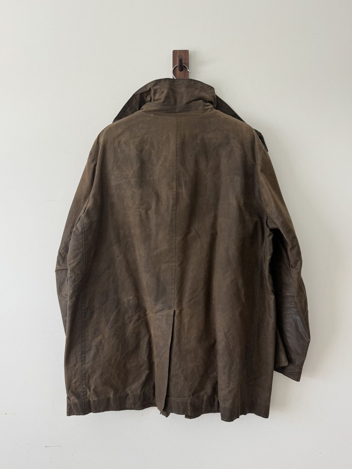Paul Harnden Shoemakers Paul Harnden Zip Up Waxed Mac Jacket Size US XL / EU 56 / 4 - 4 Thumbnail